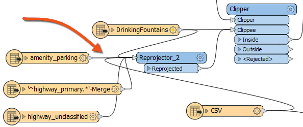 An example of curved connections causing confusion
